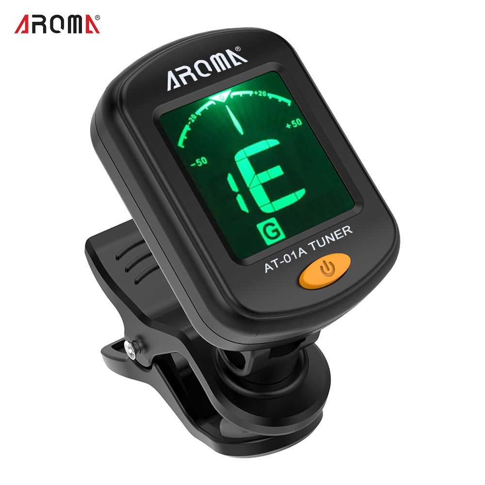 AT-01A Rotatable Clip-on Tuner LCD Display For Guitar