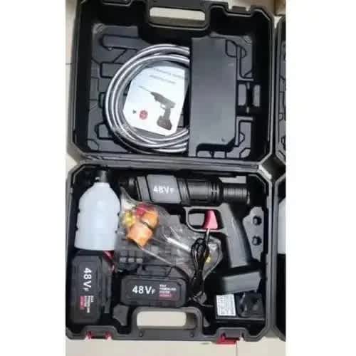 Double Battery Rechargeable Cordless Multi-purpose Car Washer - 48vh - 15000