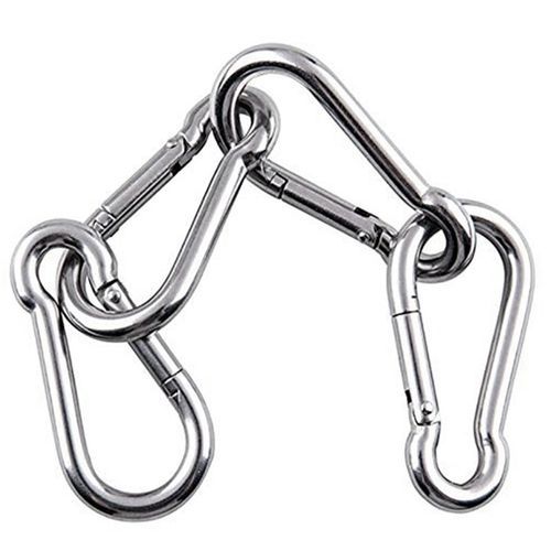 5Pcs M6 Spring Snap Hooks Heavy Duty Stainless S