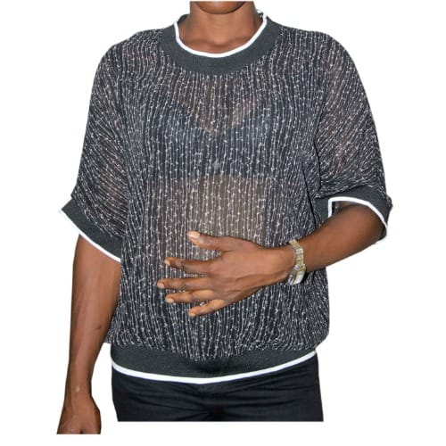 Teenage/ Ladies Colorful Short Sleeve-black