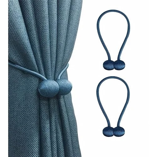 Magnetic Curtain Tiebacks - 2 Pieces
