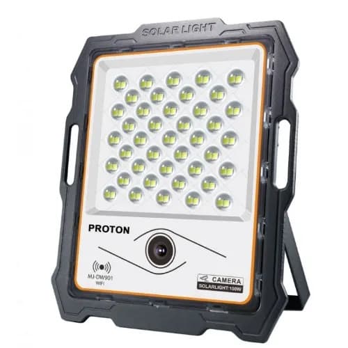 Outdoor Solar Flood Light With Cctv Camera - 100w