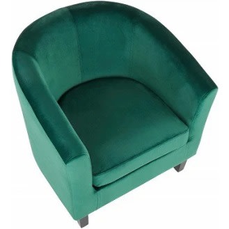 Single Fabric Seaters Sofa Tub - Green Armchair/ Bucket Chair