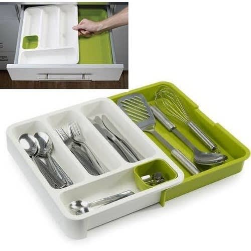 Expandable Cutlery Tray Organizer & Drawer