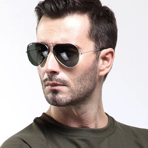 Men Sunglasses Gold Frame Alloy Anti UV Sun Glasses Women