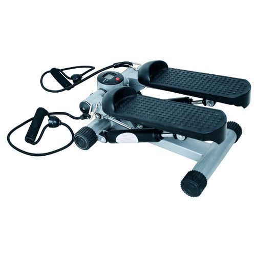 MINI STEPPER WITH RESISTANCE BANDS AND DISPLAY MONITOR