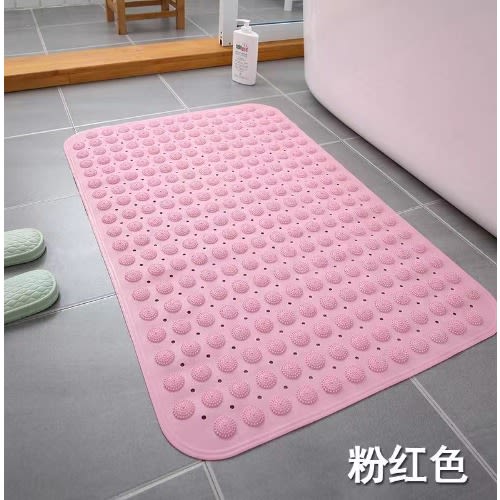 Bathroom & Bathtub Safety Anti-skid Mat - For Slippery Bathroom Protection - 40 X 80cm - Pink