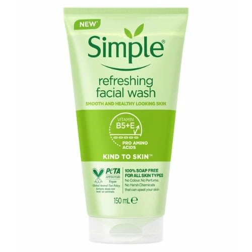 Simple Kind To Skin Refreshing Facial Gel Wash 150ml