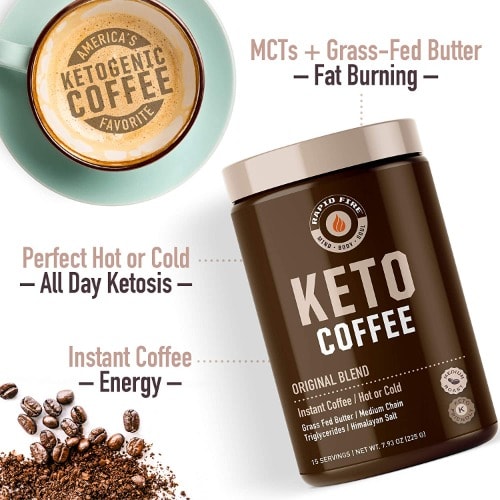 Rapidfire Ketogenic Fair Trade Instant Keto Coffee Mix