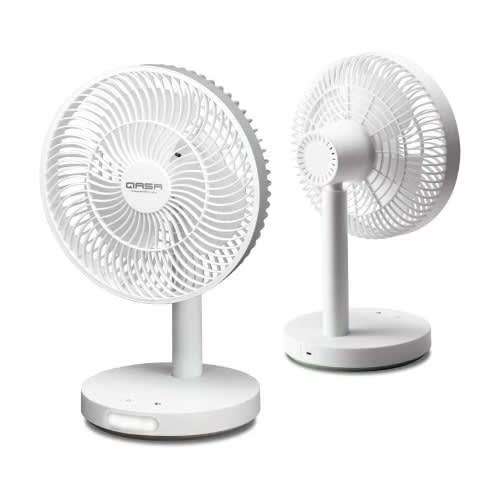Ergonomic Design Rechargeable Fan Qrf-2827 - 12W - 7"