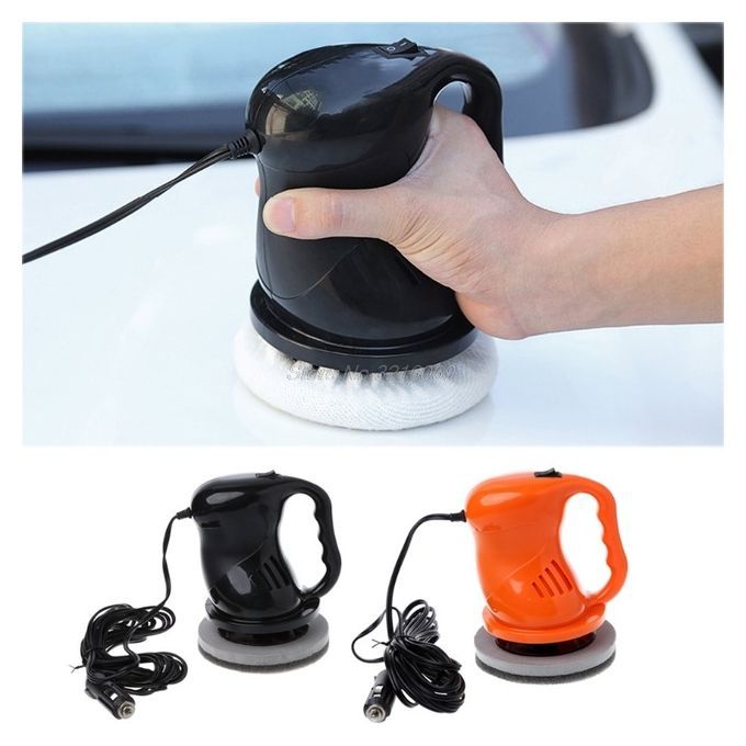 Car Polisher Waxing Polishing Machine Kit Car Buffing Black