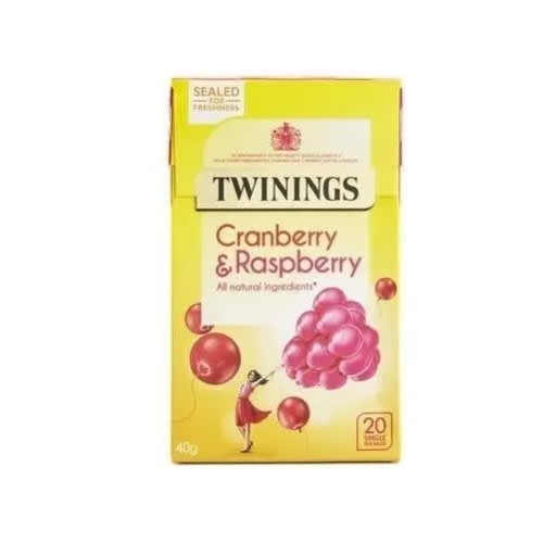Twinings Cranberry & Raspberry Tea Bags - 20 Tea Bags -2 Packs
