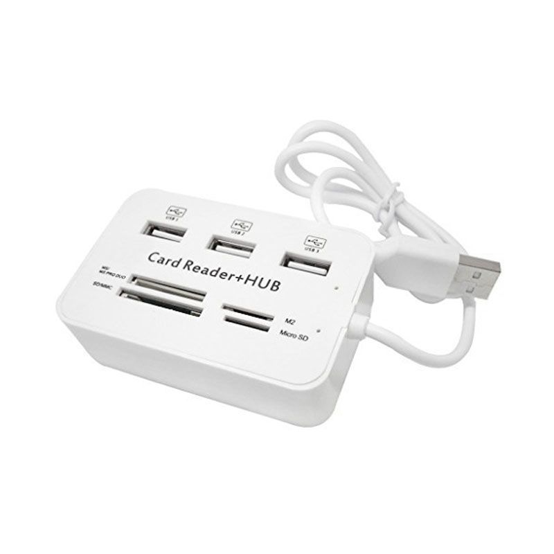 All In One USB 2.0 Hub 3 Ports With USB Card Reader Hub 2.0