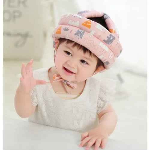Baby Head Protection Helmet - Pink