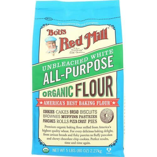 Organic Unbleached White All Purpose Flour 5lb 80 Oz