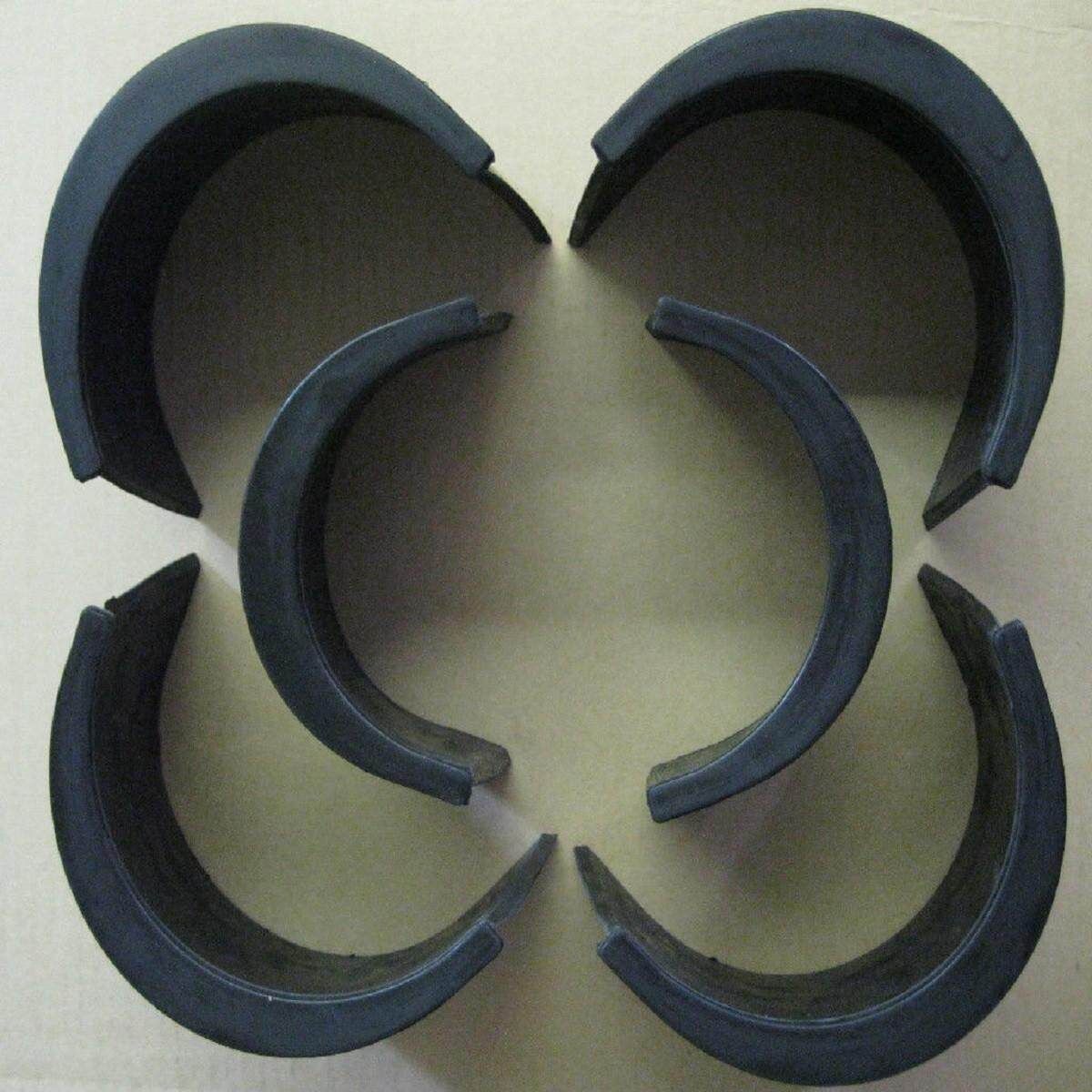 Pool Table 6 Pocket Liners 4'' Rubber New Billiard Set Of 6 - 4 Corner & 2 Side