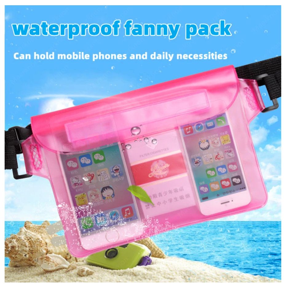 Waterproof Swimming Bag 3 Layers Sealing Diving Waist Bag