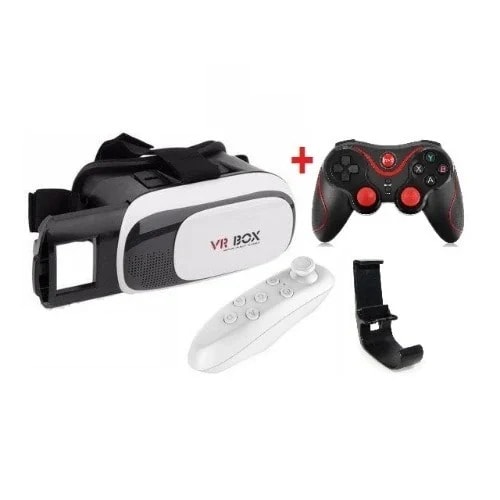 Wireless Bluetooth Game Pad With Vr Box With Remote Control