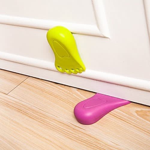 Child Safety Foot Shape Door Stopper-2 Pieces