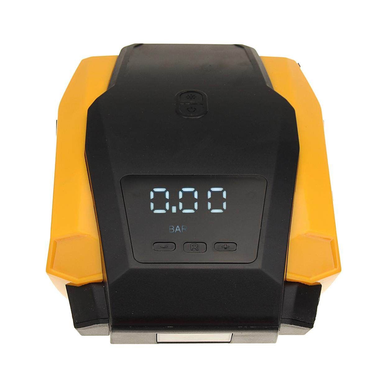 12V Double Cylinder Portable Car Air Compressor Digital Pump Inflator Tire Tyre