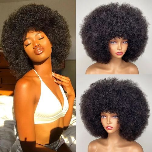 Hair Wig Full Afro Hair Wig - Black