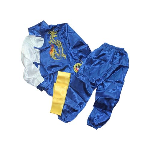 Chinese Boys Costume - 3 Pieces - Blue & White