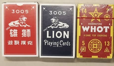 Whot Card + Lion Playing Card - 3packs