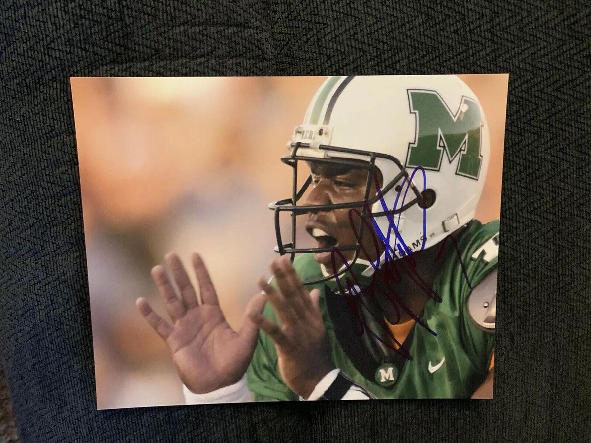 Byron Leftwich Signed 8 X 10 Photo Poster painting Autographed Marshall