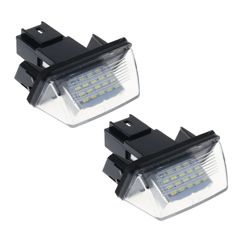 2Pcs/set 18 LED License Number Plate Lights Lamp For Peugeot 206 207 307 308 406 Citroen C3/C4/C5/C6 Dropshipping For LED