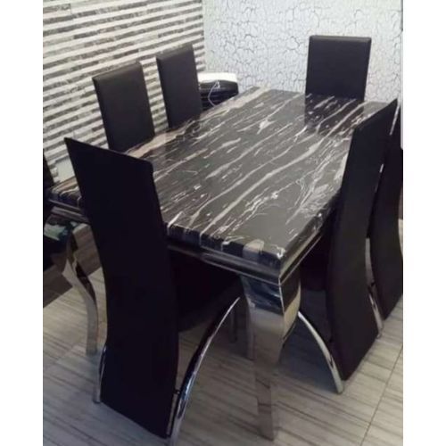 Marble Dining Table With Sitting Chairs (Lagos  Only)