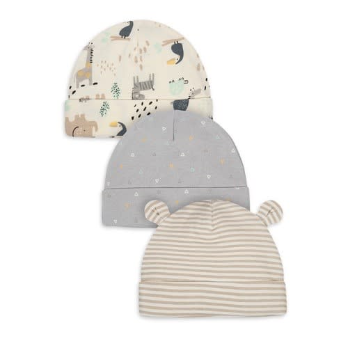 Unisex Baby Safari Caps - 3pks