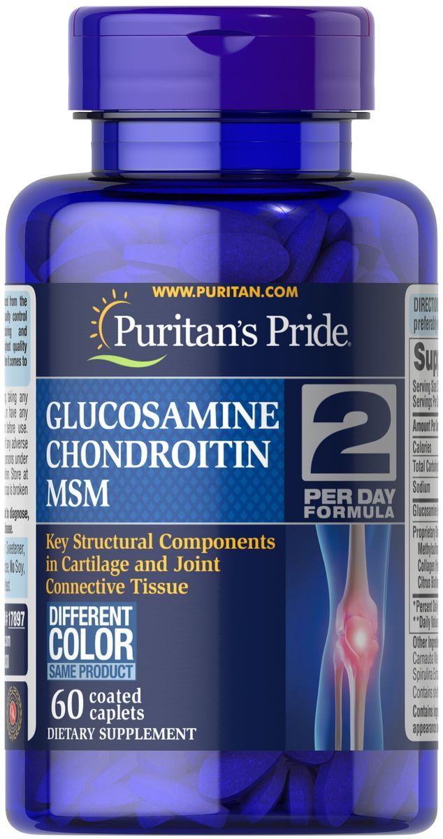 Glucosamine, Chondroitin & MSM-2 Per Day Formula X60