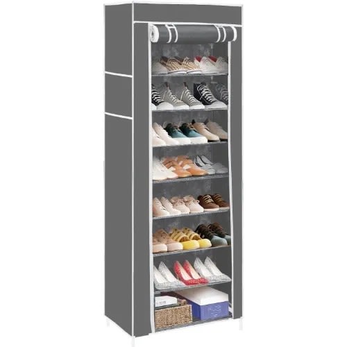 9 Layer Dustproof Shoe Rack