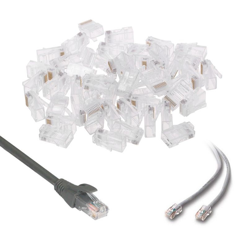 Pcs Pack Stranded 10P10C Network Cable Connector RJ48