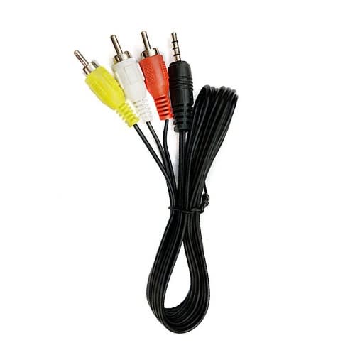 3.5mm Jack Plug Male To 3 Rca Adapter Audio Aux Cable Video Av Cord