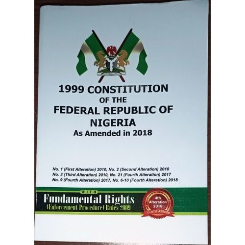 1999 Constitution Of The Federal Republic Of Nigeria