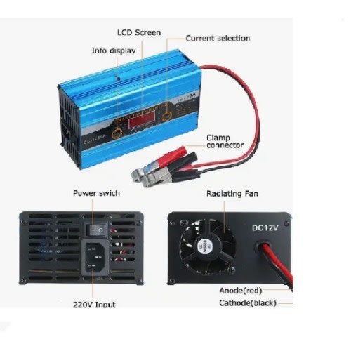 30a 12v Smart Battery Charger