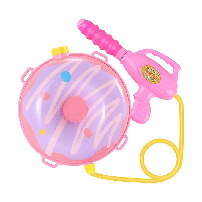 Water Blaster Water Squirt Toy Donut Shape Summer Bea H Drifting Toy-pink-19*22CM