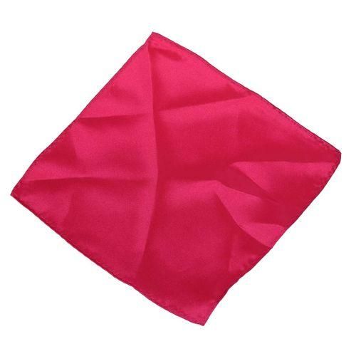 Hot Pink 8.5 Inch Square Satin Hanky Handkerchief For