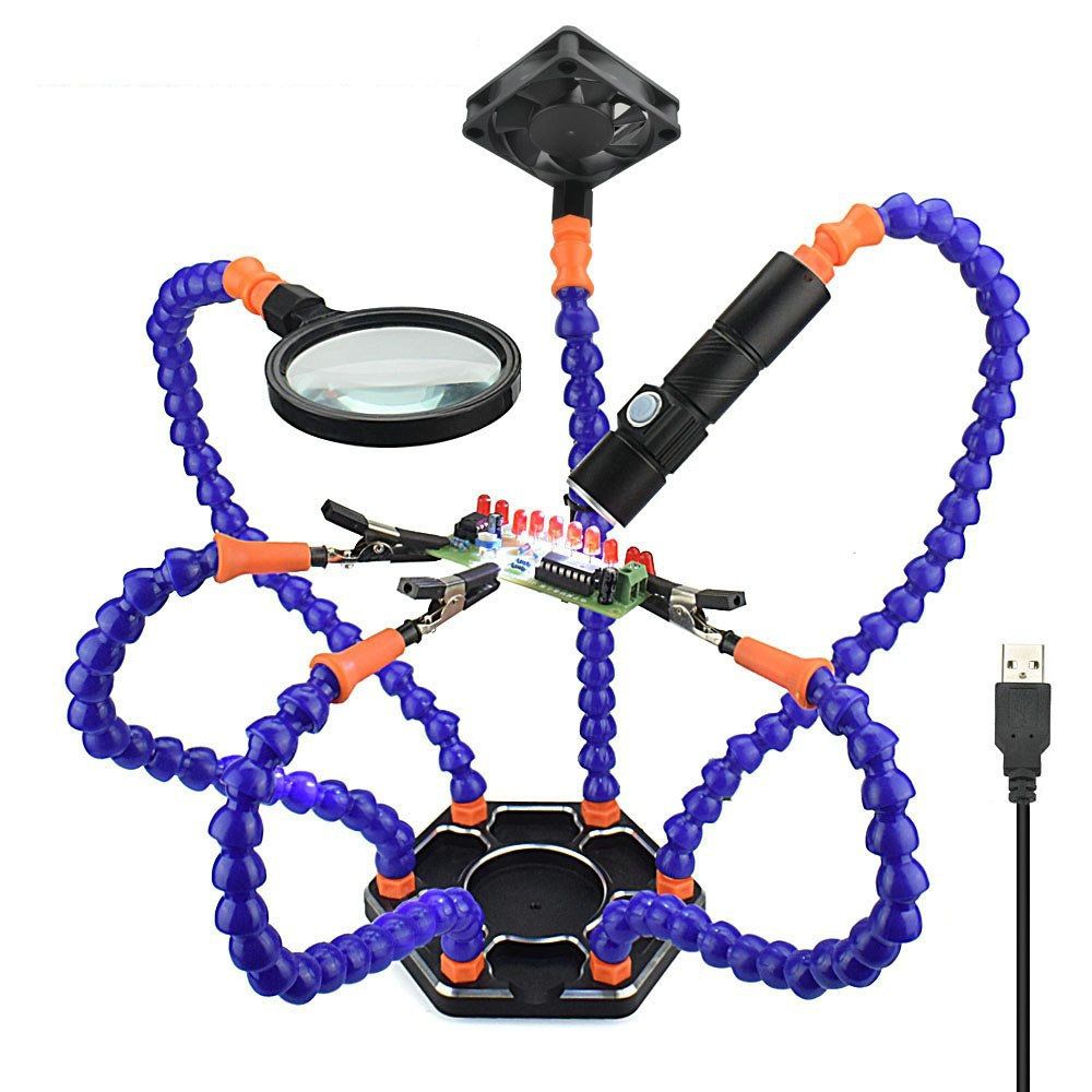 USB Clip-on Desktop Welding Workbench With Fan