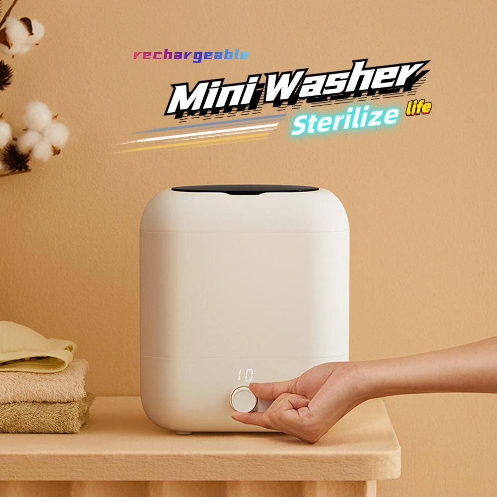 Pluggable And Rechargeable For Wireless Use Mini Washer