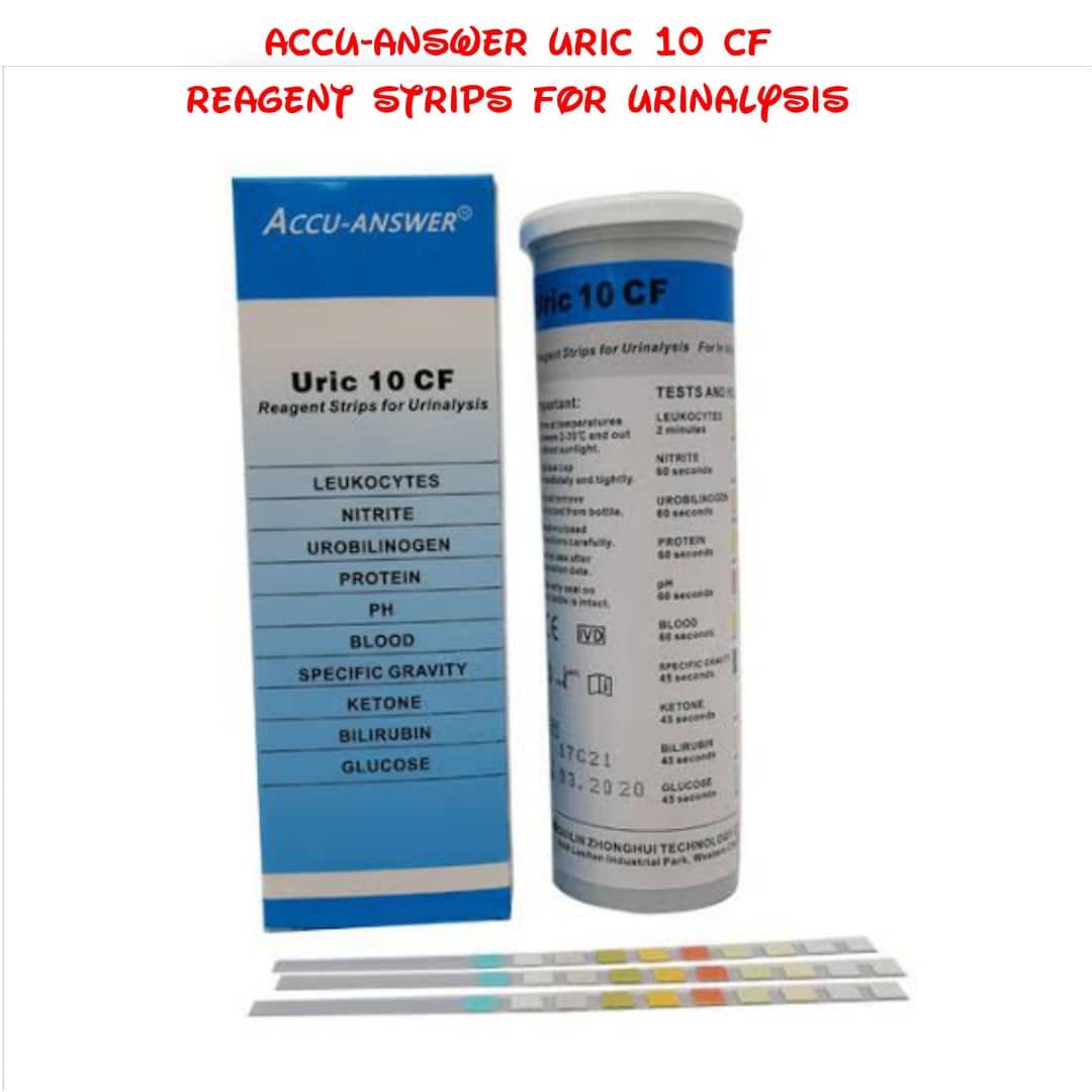 Combi Uric 10 CF Reagent Strips For Urinalysis