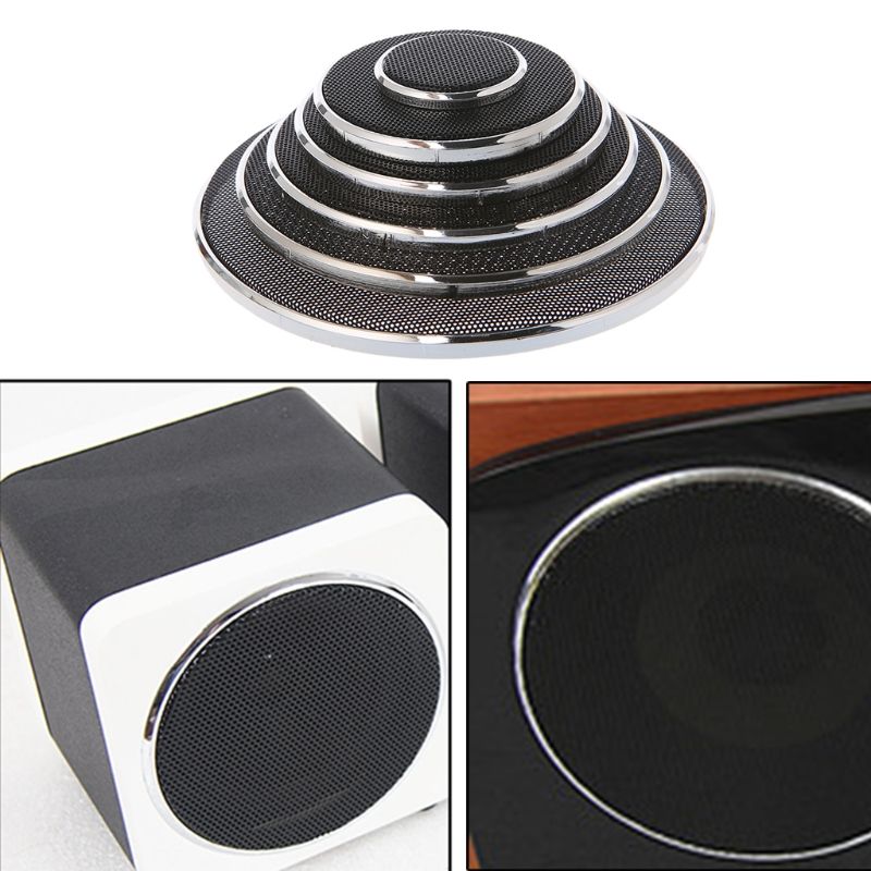 QAIXAG 2 Pcs 1 2 3 4 5 6.5 Inch Speaker Steel Mesh Round