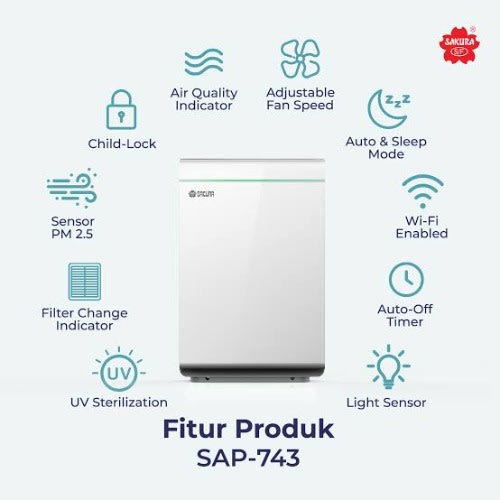 SAKURA - Air Purifier Smartphone Control Sap-743