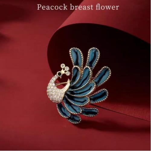 Women Rhinestone Broach Bouquet - Brooch Pin