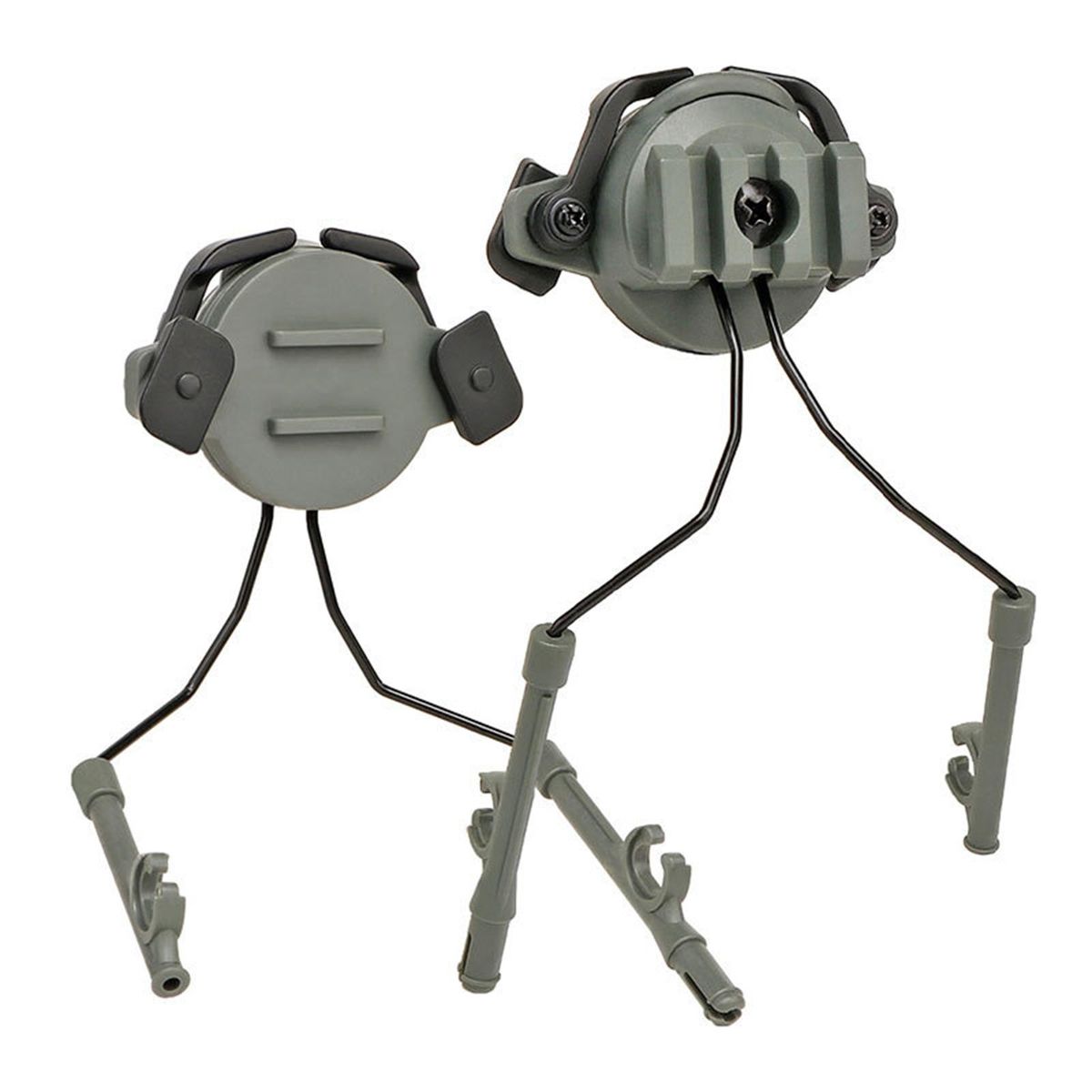 Helmet Headset Rail Adapter Headset Bracket Headphone Mount Stand Support for 19-21mm Helmet Rail