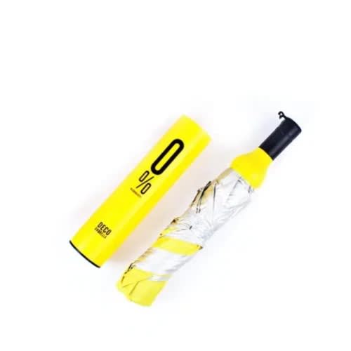 Wine Bottle Umbrella - Yellow