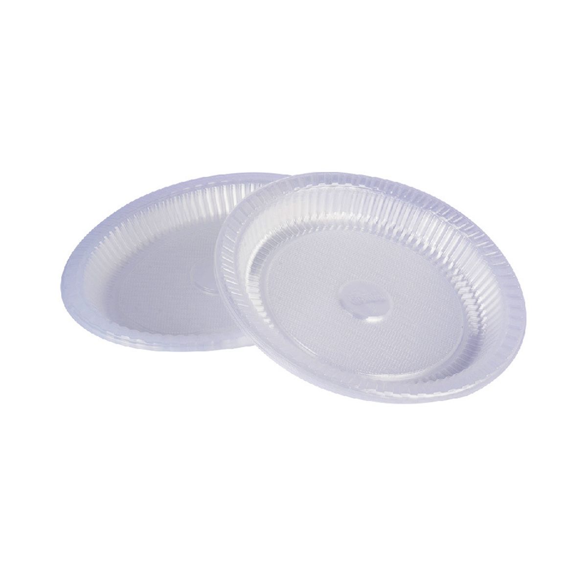 100PCS Clear Plastic Plates Disposable Plates for Dessert &