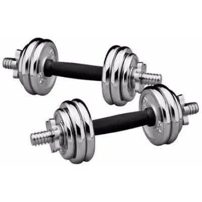 Chrome Dumbbell With Case - 20kg