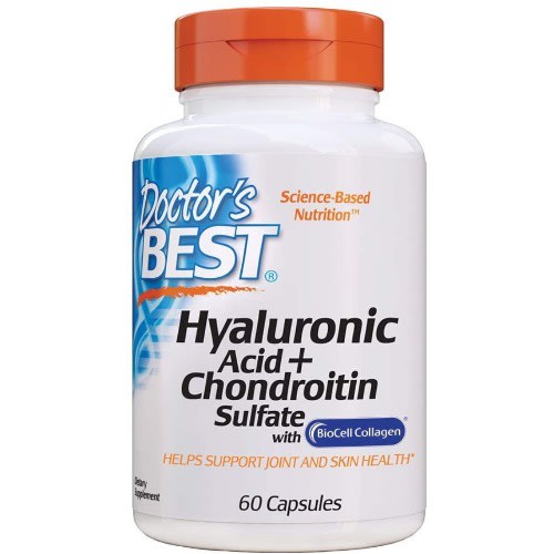 Hyaluronic Acid With Chondroitin Sulfate 100mg 60 Caps - Supports Joint Health & Function